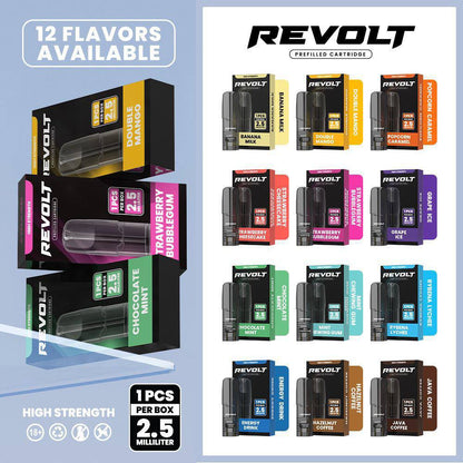 CARTRIDGE REVOLT 2.5ML ( 1 POD ) BY VOLTBAR COMPATIBLE NANO