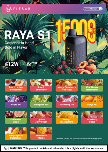 ELF BAR RAYA S1 15000 PUFFS