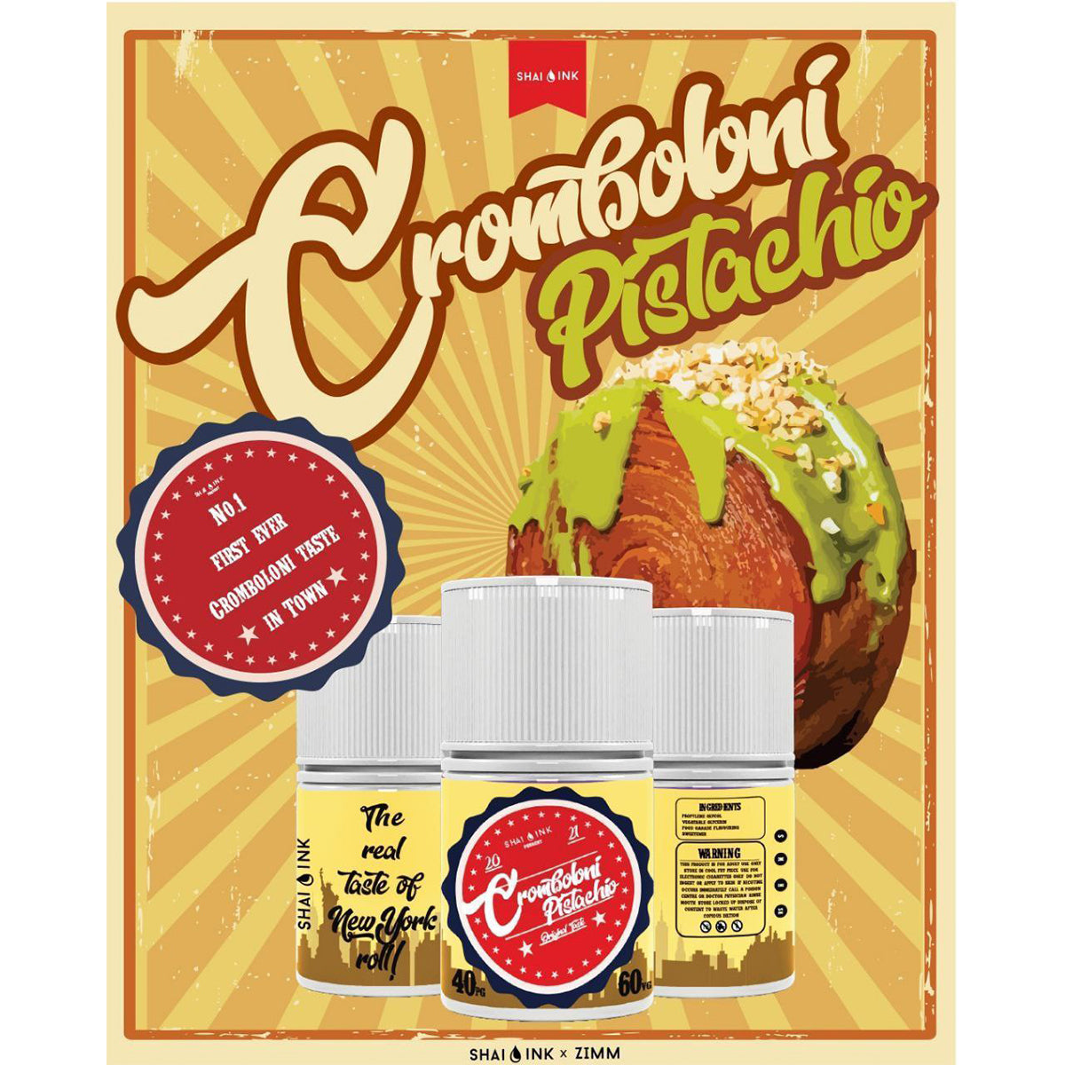 FREEBASE SHAI INK CROMBOLONI PISTACHIO 60ML