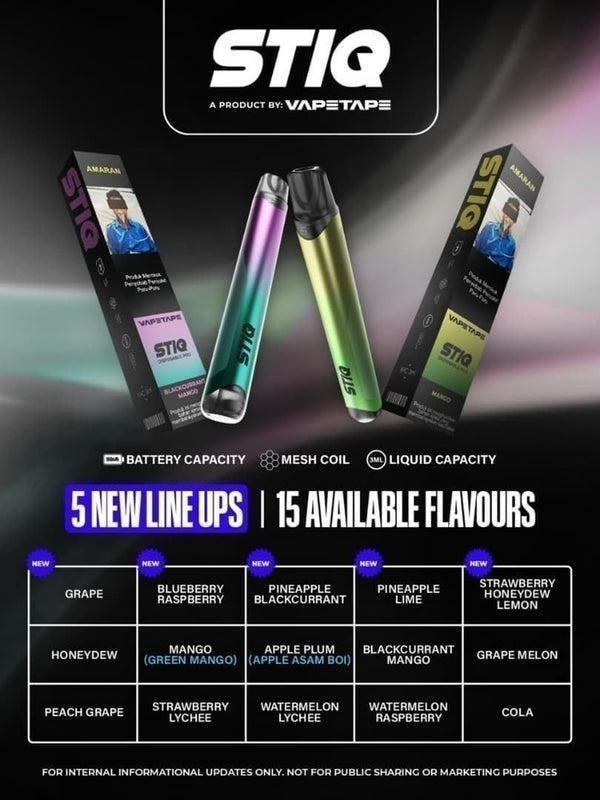 VAPETAPE STIQ 3000 PUFFS