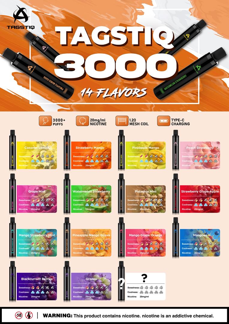 TAGSTIQ 3000 PUFF