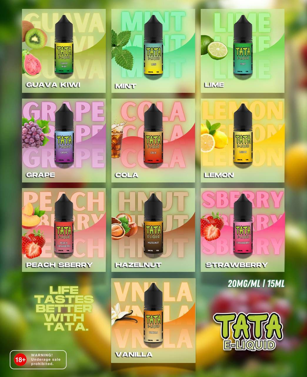 TATA E-JUICE 15ML 20MG