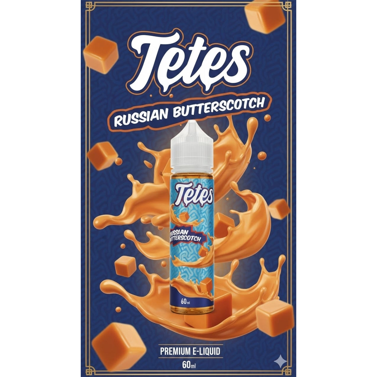 FREEBASE TETES RUSSIAN BUTTERSCOTCH 60ML by REFILLED JUICE