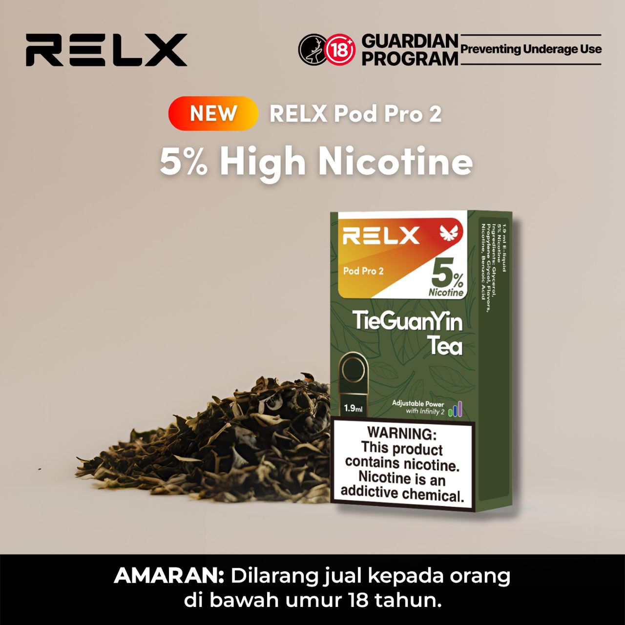 CARTRIDGE RELX INFINITY POD PRO 2 ( 1 POD )