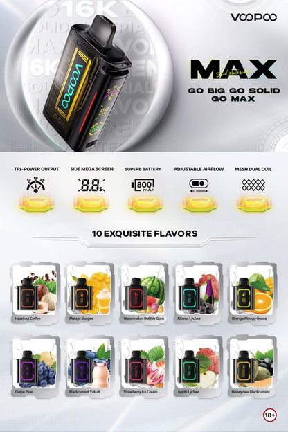 STARTER KIT VOOPOO MAX 16000 PUFFS