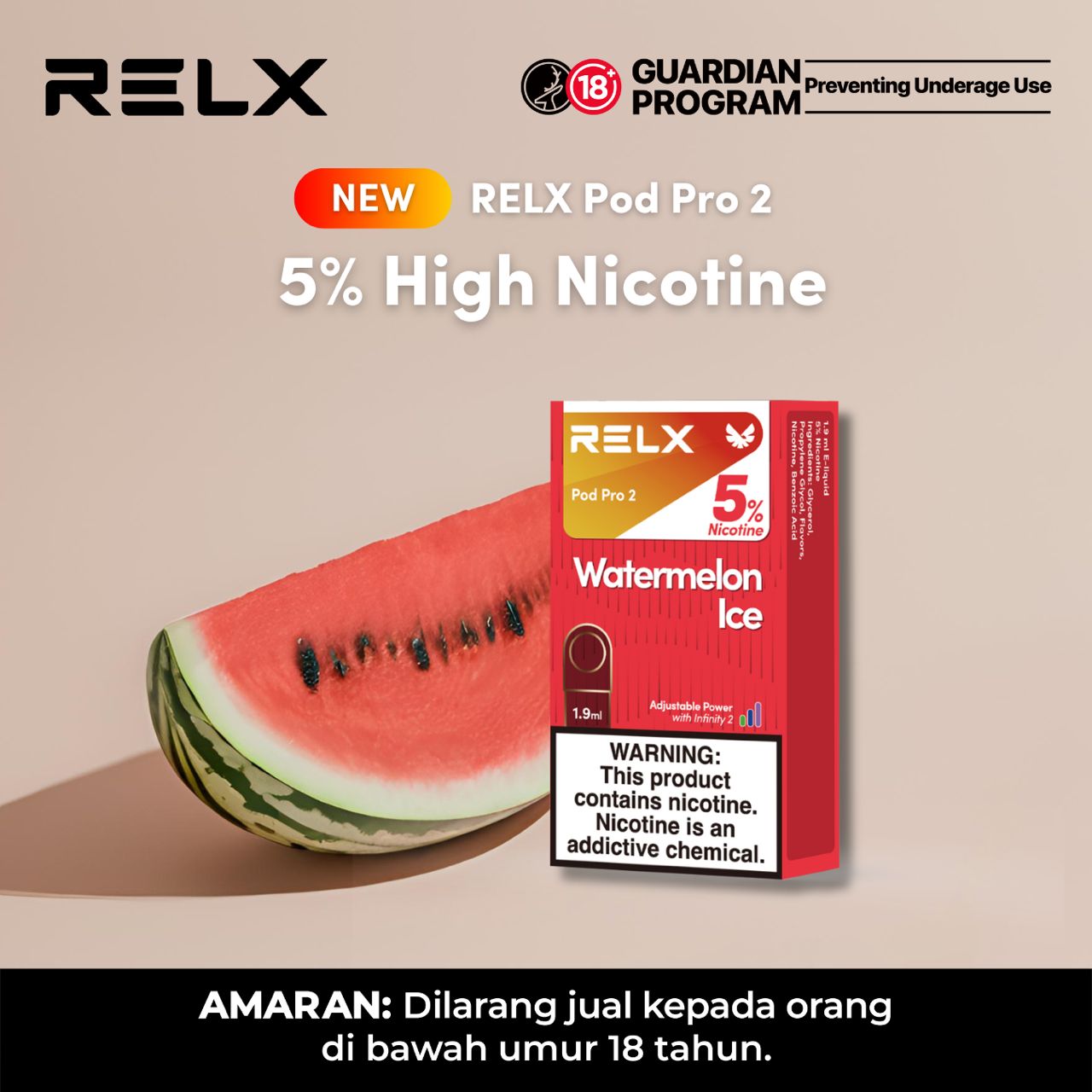 CARTRIDGE RELX INFINITY POD PRO 2 ( 1 POD )