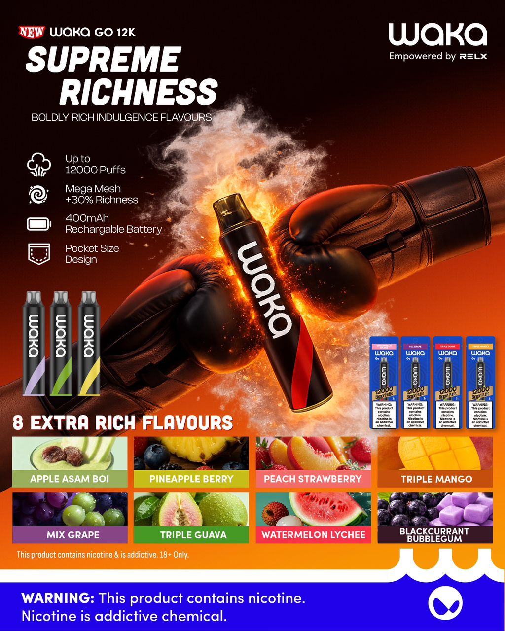 RELX WAKA GO 12000 PUFFS