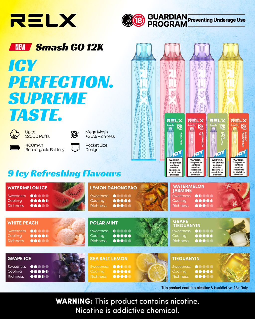 RELX SMASH GO 12000 PUFFS