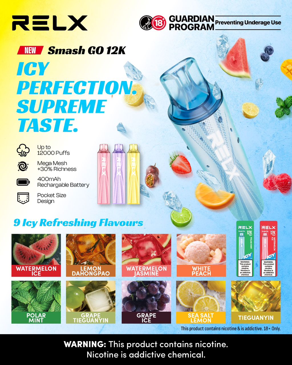RELX SMASH GO 12000 PUFFS