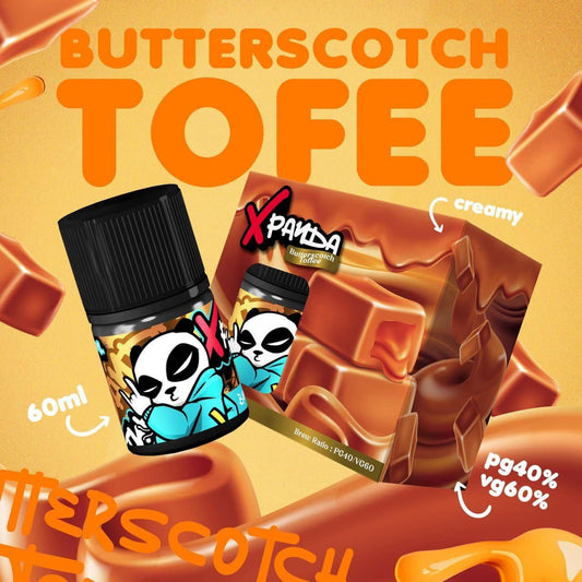 FREEBASE BUTTERSCOTCH TOFFEE 60ML by X PANDA