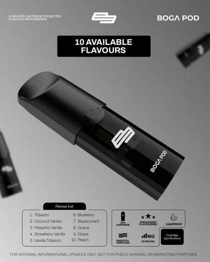 CARTRIDGE BOGAPOD 2ML ( 1 POD ) COMPATIBLE NANO