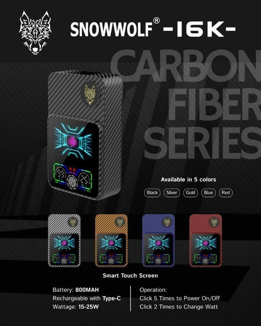 DEVICE SNOWWOLF 16K CARBON FIBER SERIES ( NO CARTRIDGE )