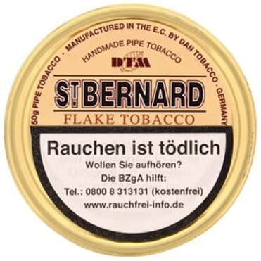 Dan Tobacco Pipe Tobacco St.Bernard Flake -50grams